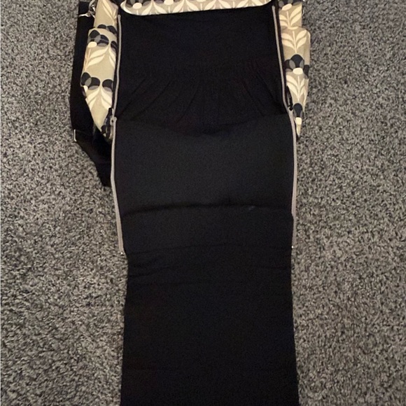 Petunia Pickle Bottom Floral Patterned Diaper Bag / Backpack in Tan & Black - Picture 4 of 10